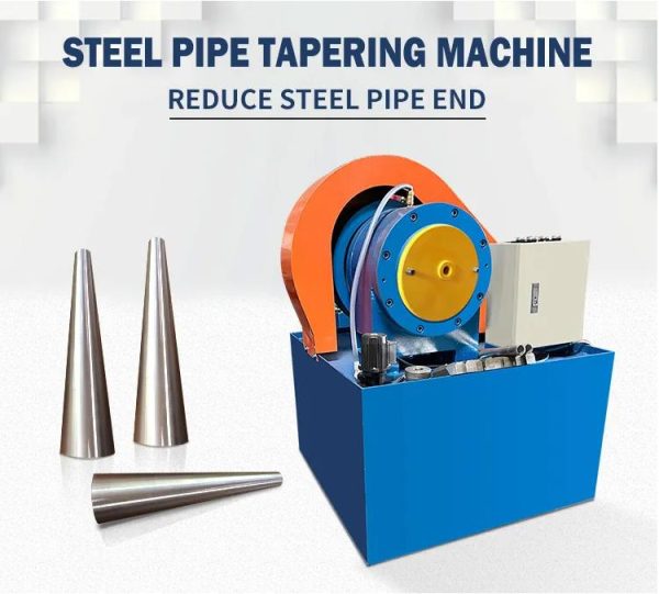 Best round tube end forming machine,Easy To Operate Round Metal Tube Tapering Diameter Reducing Cone Pipe End Forming Machine